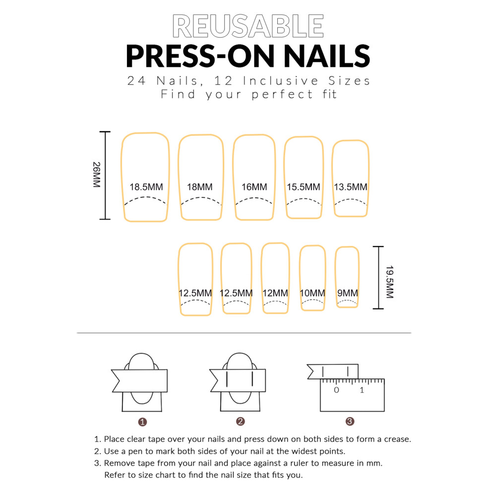 Photos - Manicure & Pedicure Tools 24PCS Magic Cat Press-On Nails, Cute Ear Design, Kawaii