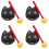 4Ensembles Jouet Percussion Musical ABS Chat Cartoon Noir Décor 6