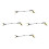 4Pcs Foldable Litter Picker Trash Grabber Tool Aluminum Yellow 7