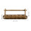 4Pcs Dark Brown Retro Combination Lock for Cabinet Security 9