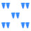 10Pcs Blue Silicone fork Support Mount Block Prevents Slipping 4