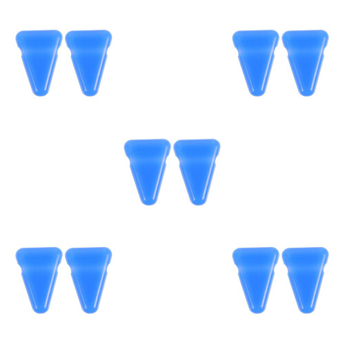 10Pcs Blue Silicone fork Support Mount Block Prevents Slipping 2
