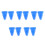 10Pcs Blue Silicone fork Support Mount Block Prevents Slipping 7