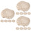 15Pcs Baking Basket Cloth Covers Beige Kitchen Baking Supplies 7
