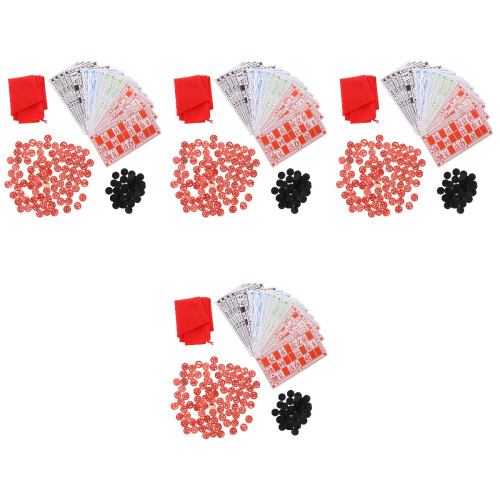 4Sets Gezelschap Rood Hout Duurzaam Set 2