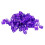(Purple) Set de 100 Boucles Tresses Alu, 6 Couleurs 2