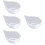 4Pièces Bols En Verre Pour Masques Faciaux DIY Et Usage 5