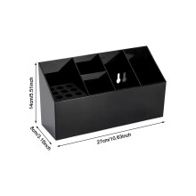 (Black) Salon Scissors Organizer with Multiple Compartments