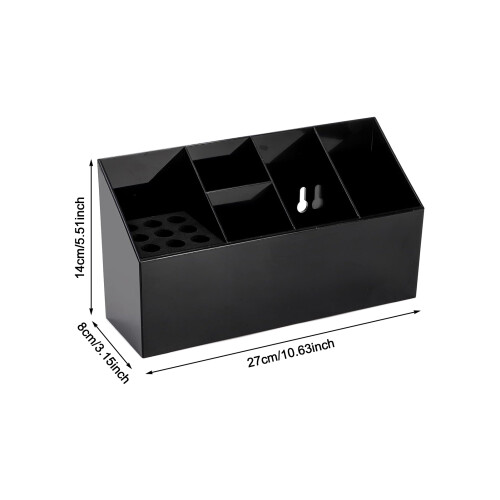 (Black) Salon Scissors Organizer with Multiple Compartments