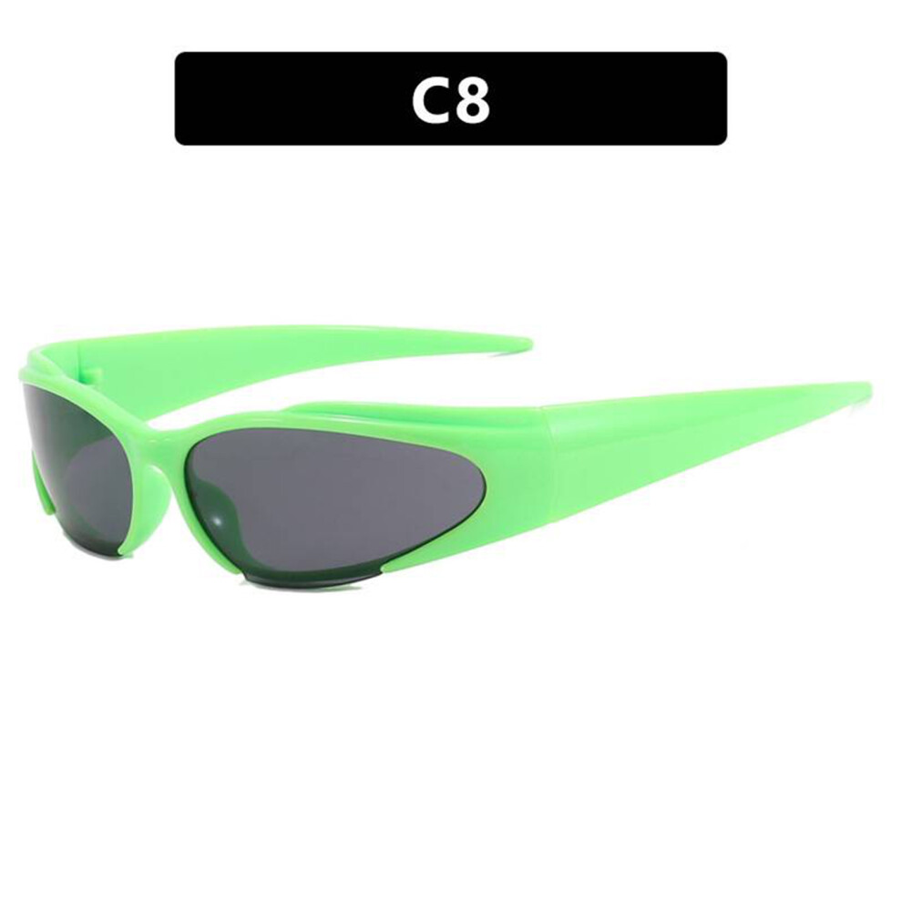 Dachuang Beauty Green/Gray ( Frame Piece) Y2k Uv Sunglasses For Friends & Family Gift