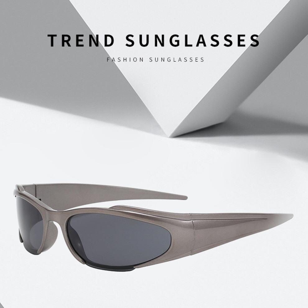 Dachuang Beauty Grey (Gun Frame ) Y2k Uv Sunglasses For Friends & Family Gift