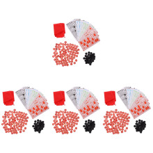 4Sets Gezelschap Rood Hout Duurzaam Set