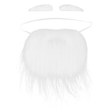 Beard Costume Fake Mustache Elastic Band Design Lightweight Comfortable Realistic Appearance Skin Friendly Material Multi Purpose Use Party Cosplay