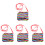 4Pcs Small Crossbody Sequin Purse Multi Coin Bag 1