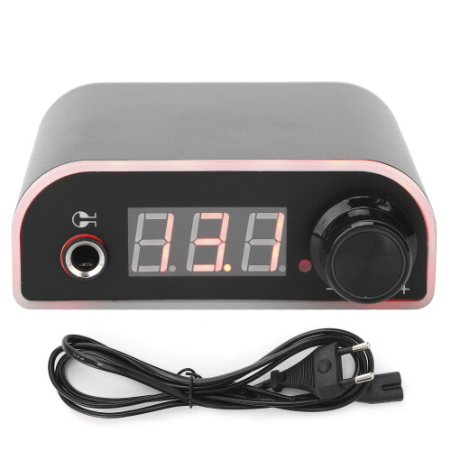 LCD Display Voltage Meter Tattoo Power Supply With Adjustable Voltage From0To18V Featuring Dual Interface Design And Programmable Preset Function