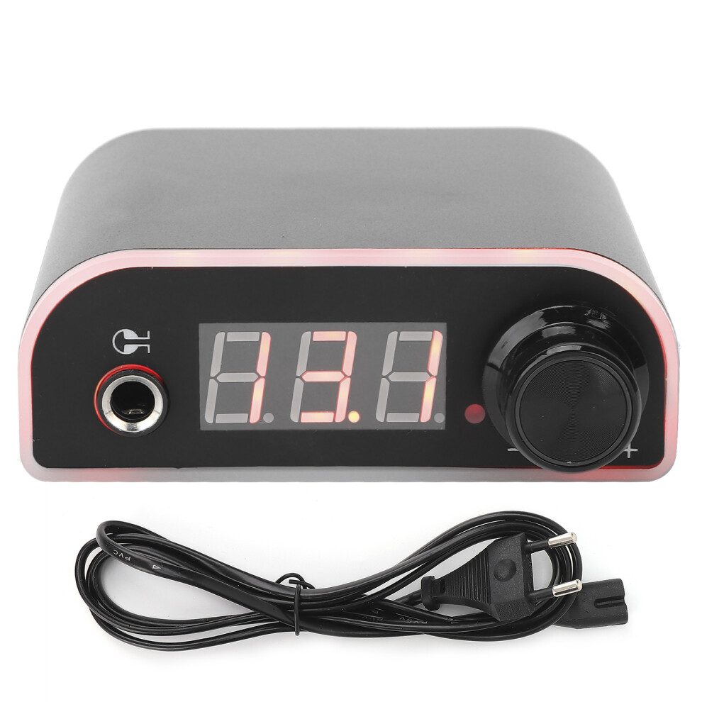 LCD Display Voltage Meter Tattoo Power Supply With Adjustable Voltage From0To18V Featuring Dual Interface Design And Programmable Preset Function