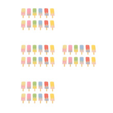 48Pcs Assorted Color Resin Mini Ice Cream Charms Tiny DIY Decoration
