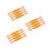 12Pcs Durable Orange Bicycle Wheel Reflective Strips Tool-Free Install 1