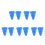 10Pcs Blue Silicone fork Support Mount Block Prevents Slipping 1