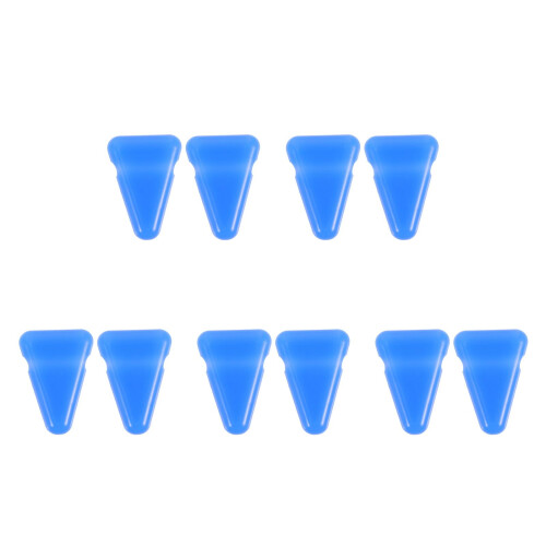 10Pcs Blue Silicone fork Support Mount Block Prevents Slipping