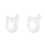 2Pcs White Plastic Ice Cream Machine Nozzle Caps Durable Replacement 1