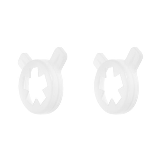 2Pcs White Plastic Ice Cream Machine Nozzle Caps Durable Replacement