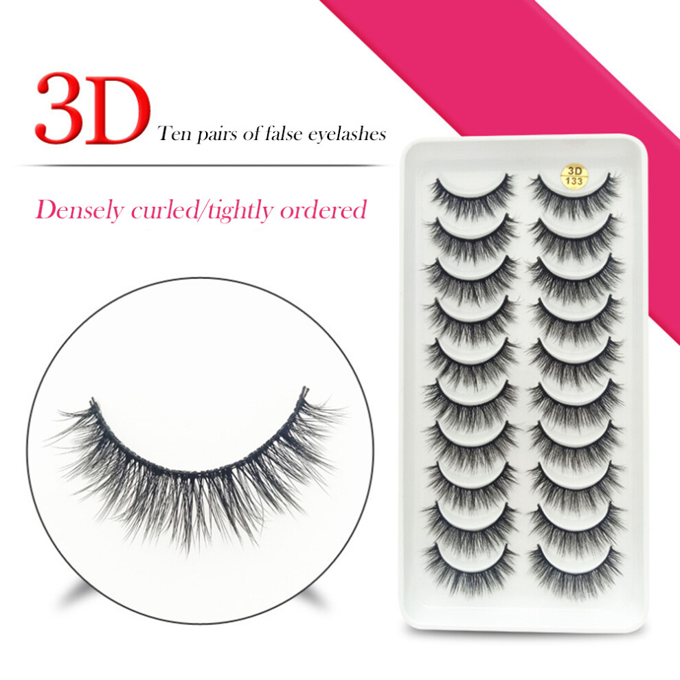 Reach-Tools 10 Pairs Wispy Fluffy Reusable False Lashes For Women