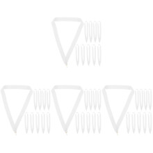 40Pcs White Award Neck Ribbons for Medals Polyester Hang Neck Straps