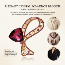 (B298 A) Elegant Rhinestone Brooch for Wedding & Daily Wear