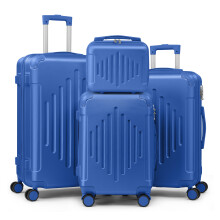 Suitcase Set of 4 ABS Cabin Hard Shell Luggage Travel Trolley 4Wheel Lightweig