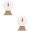 2Sets Wit Prijswiel Decor DIY Draaibaar Feestspel 8