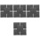20Pcs Microfiber Pet Blanket Dark Grey Guinea Pig Cage Sleeping Mat 4