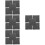 20Pcs Microfiber Pet Blanket Dark Grey Guinea Pig Cage Sleeping Mat 8
