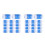 40Pcs Blue Beginner Knit Counters Plastic Stitch Markers for Home Use 8
