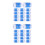 40Pcs Blue Beginner Knit Counters Plastic Stitch Markers for Home Use 9