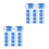 40Pcs Blue Beginner Knit Counters Plastic Stitch Markers for Home Use 10