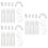 3Sets Wit Haarverfkit Met Applicator Plastic Voor Gemakkelijk Kleuren 9