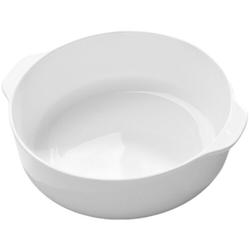 2Pcs Scratch-Resistant Ceramic Baking Dish White for Oven and Table 1