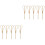 100St Khaki Bamboe Cocktailprikkers Fruit Snacks Schaarvormig Design 3