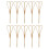 100St Khaki Bamboe Cocktailprikkers Fruit Snacks Schaarvormig Design 5