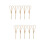 100St Khaki Bamboe Cocktailprikkers Fruit Snacks Schaarvormig Design 7