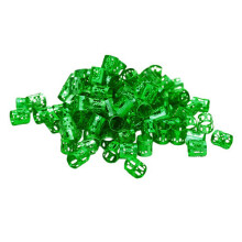 (Green) Hair Braiding Cuffs Set - 6 Colors (100 Pcs)