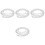 4Pcs Silver Faux Pearl Bag Chains Durable Crossbody Strap Replacement 4