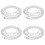 4Pcs Silver Faux Pearl Bag Chains Durable Crossbody Strap Replacement 6
