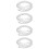 4Pcs Silver Faux Pearl Bag Chains Durable Crossbody Strap Replacement 9