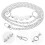 4Pcs Silver Faux Pearl Bag Chains Durable Crossbody Strap Replacement 11