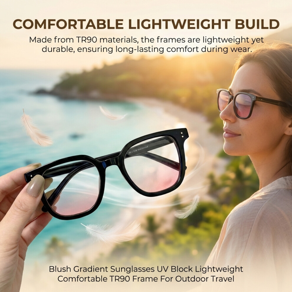 Reach-Tools Uv Blush Sunglasses - Tr90 Frame, Lightweight