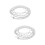 2Pièces Bandoulière Argentée De Sac À Main Durable DIY 7