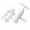 3St Witte DIY Noodle Maker Met 7 Mallen En Trechters 2