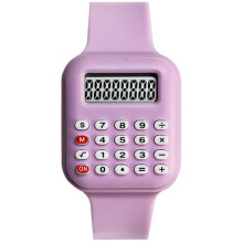 (Purple) Kids Calculator Watch with Detachable Band